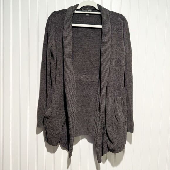Barefoot Dreams Cozychic Ultra Lite Gray Cardigan Sweater Size Small - Picture 1 of 6
